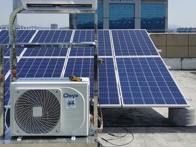 Sistema solar de ar condicionado