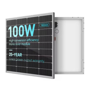 100 Watts 12 Volts Painel Solar Monocristalino 100W PV para Caravana