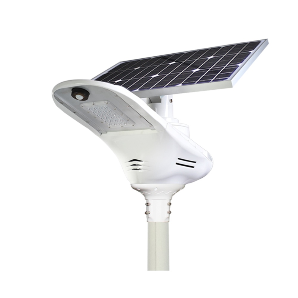 Luzes de rua movidas a energia solar | Preço solar comercial do sensor de movimento exterior das luzes de rua do diodo emissor de luz com pólo