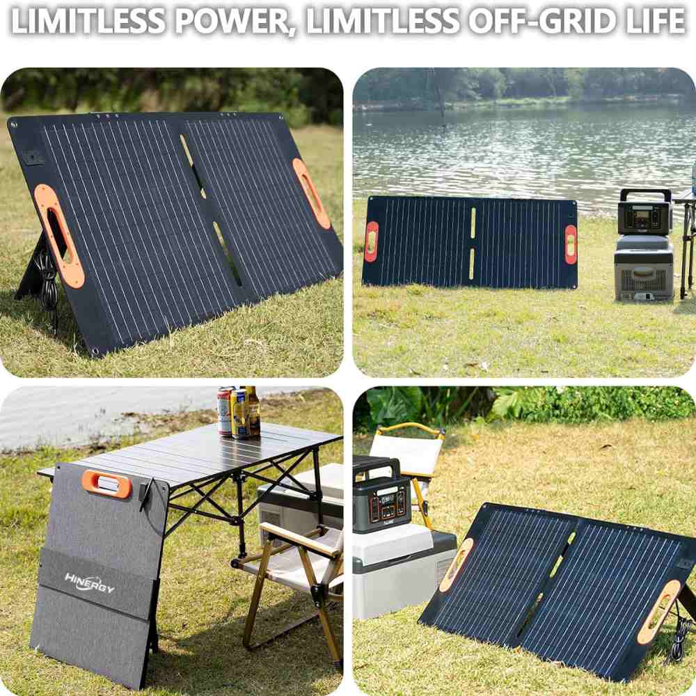 Melhor carregador de painéis solares portáteis dobráveis ​​de 100 watts para trailers de acampamento