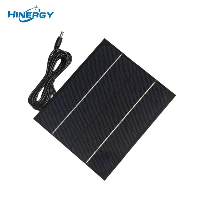 Hinergy Mini Pequeno Módulo de Painel Solar com Tomada DC Carregador de Celulares DIY