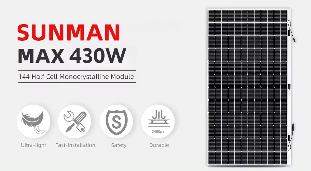 Painel solar flexível Sunman 430W