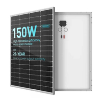 Preço do painel solar monocristalino de 150 watts 12 volts 150 W 12 V para venda