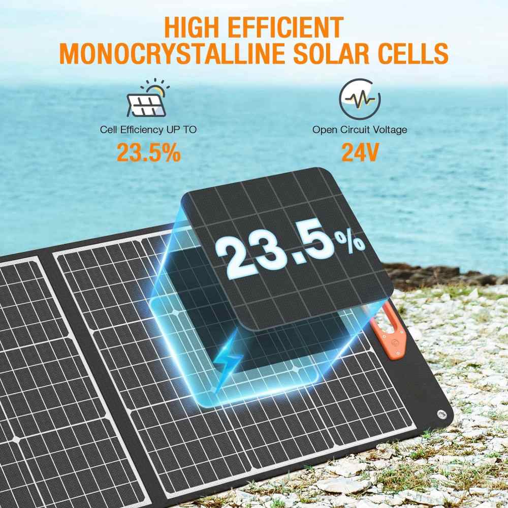 Os melhores painéis solares dobráveis ​​portáteis ultraleves de alta eficiência de 200 watts autônomos para camping