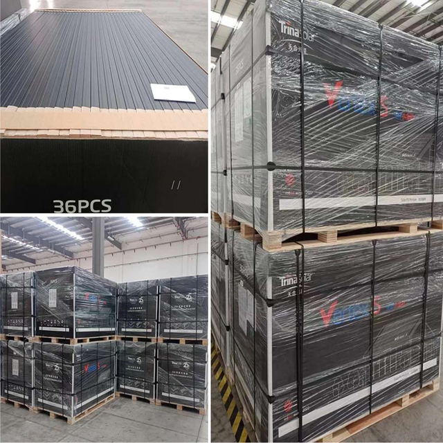 Trina Solar Vertex S+ Tsm 440w N Tipo Pv Preço de painéis solares bifaciais totalmente pretos