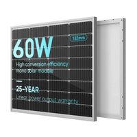 Preço do painel solar monocristalino de 60 watts 12 volts 12V 60W