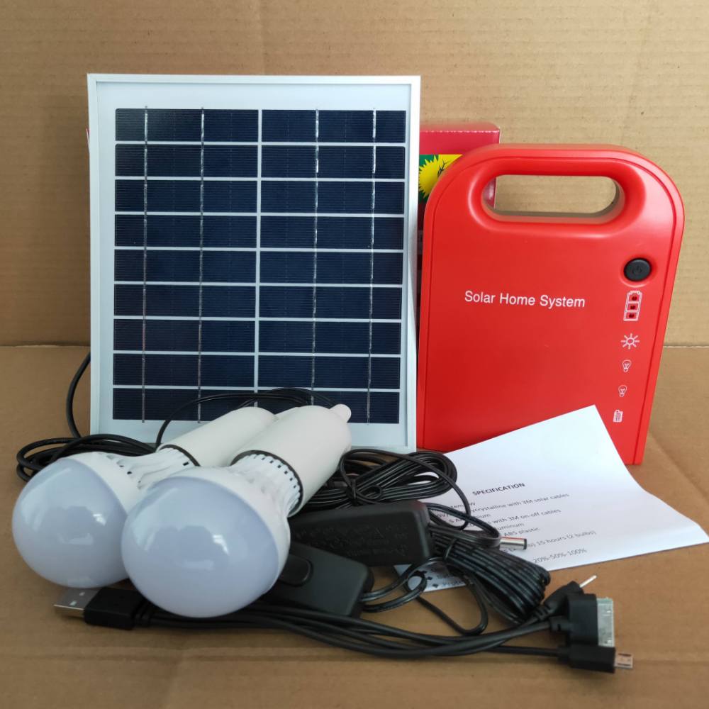  Kit de iluminação solar para casa | Sistema de energia portátil para aldeias