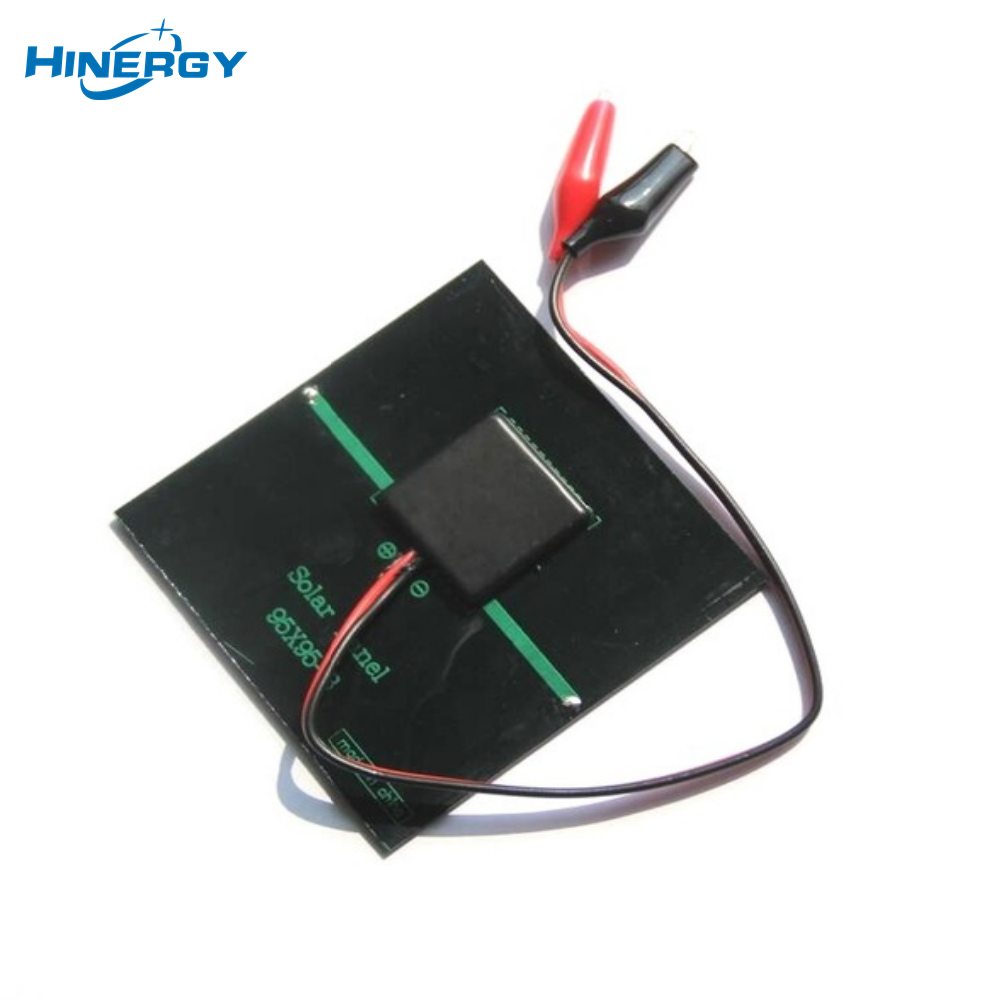 Hinergy Mini Pequeno Módulo de Painel Solar 5V 5.5V 6V 12V 18V DIY Carregador de Célula Solar Epóxi com Clipe Jacaré 