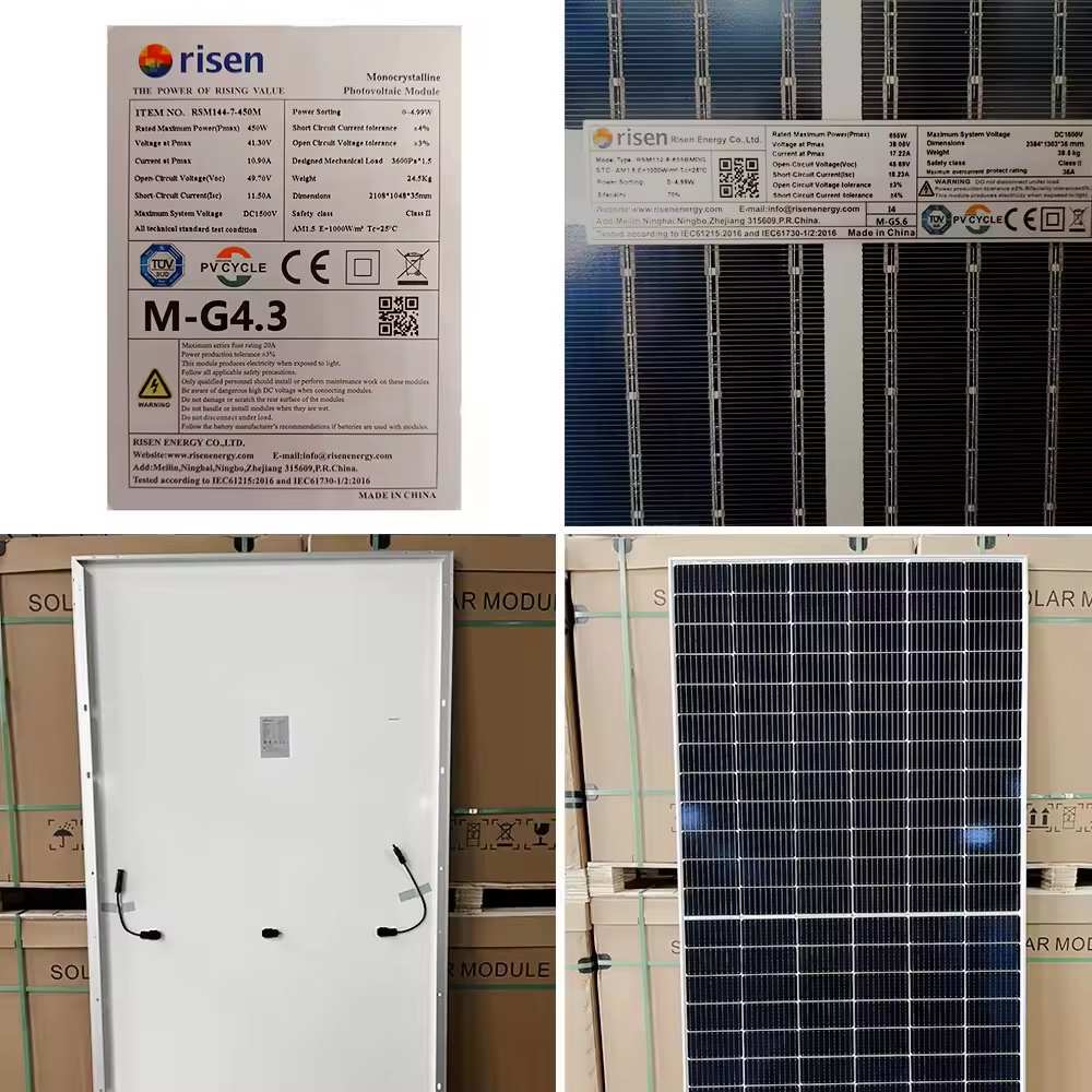 Preço do painel solar fotovoltaico monocristalino bifacial de 700 watts da Risen Energy