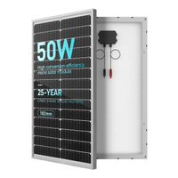 Preço do painel solar monocristalino de 50 watts 12 volts 12V 50W