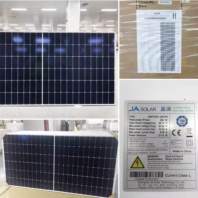 JA Solar Company Distribuidor de módulo solar mono fotovoltaico bifacial de vidro duplo tipo N 620w
