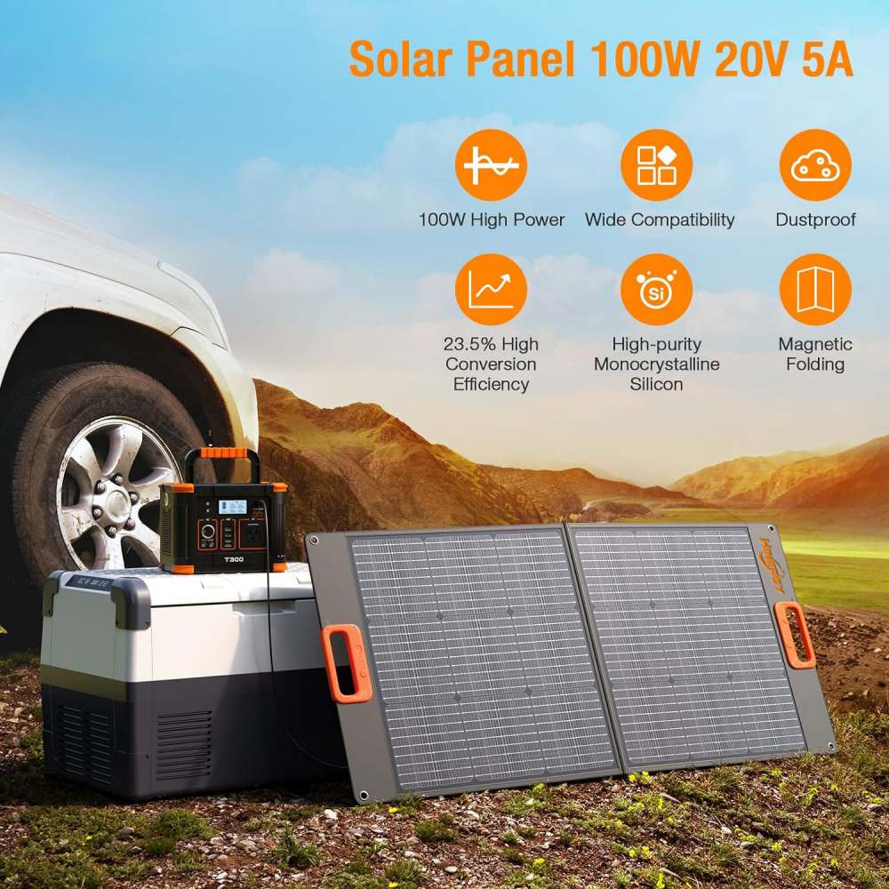  Melhor carregador de painéis solares portáteis dobráveis ​​de 100 watts para trailers de acampamento