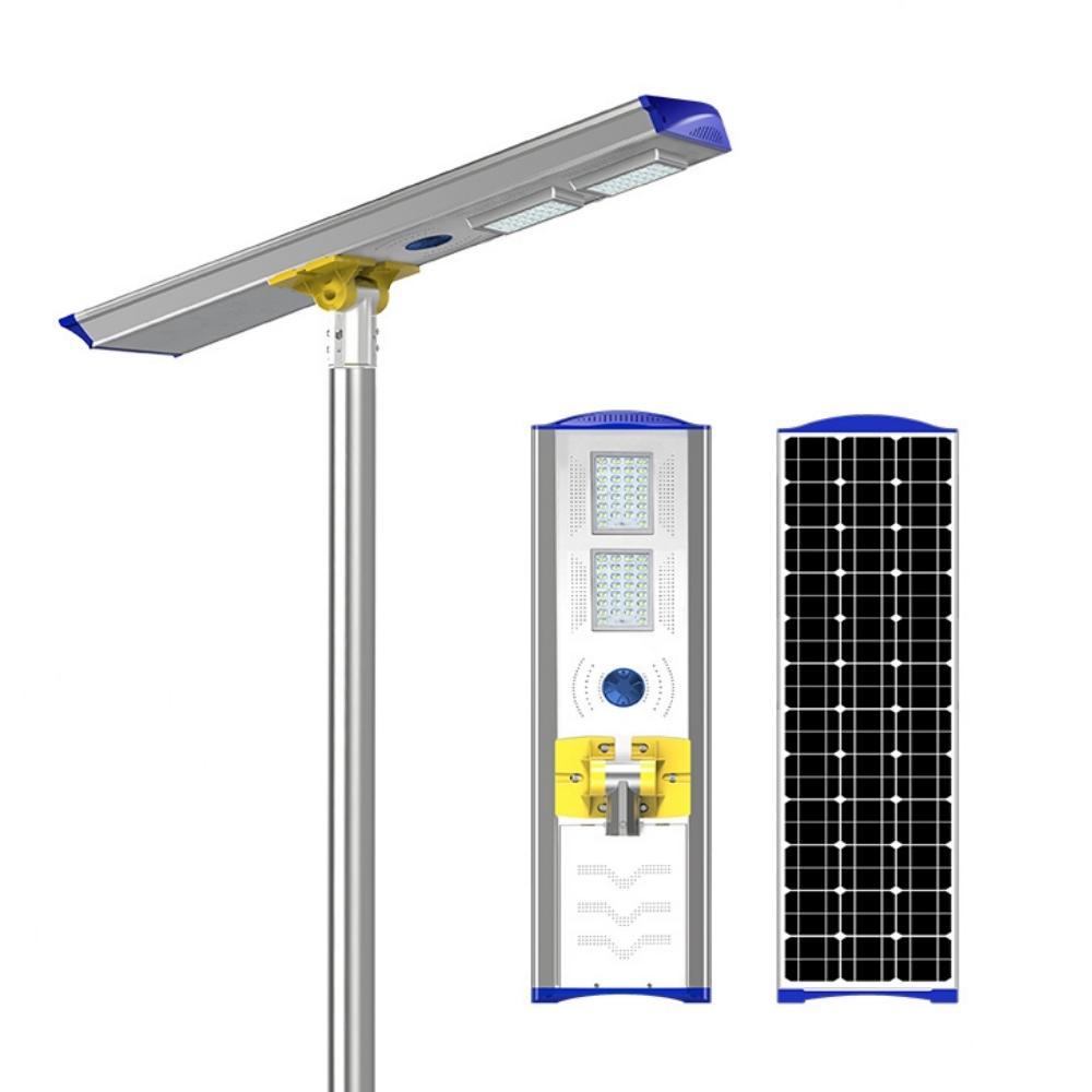 Poste de luz solar LED ao ar livre | Tudo em um poste de iluminação pública solar