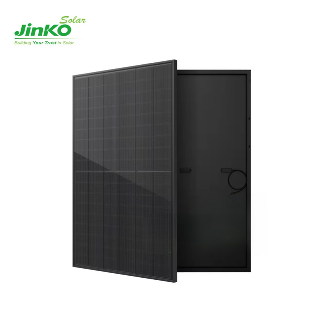 Painel solar Jinko Tiger Neo 440W tipo N TOPCon totalmente preto JKM440N-54HL4R-V