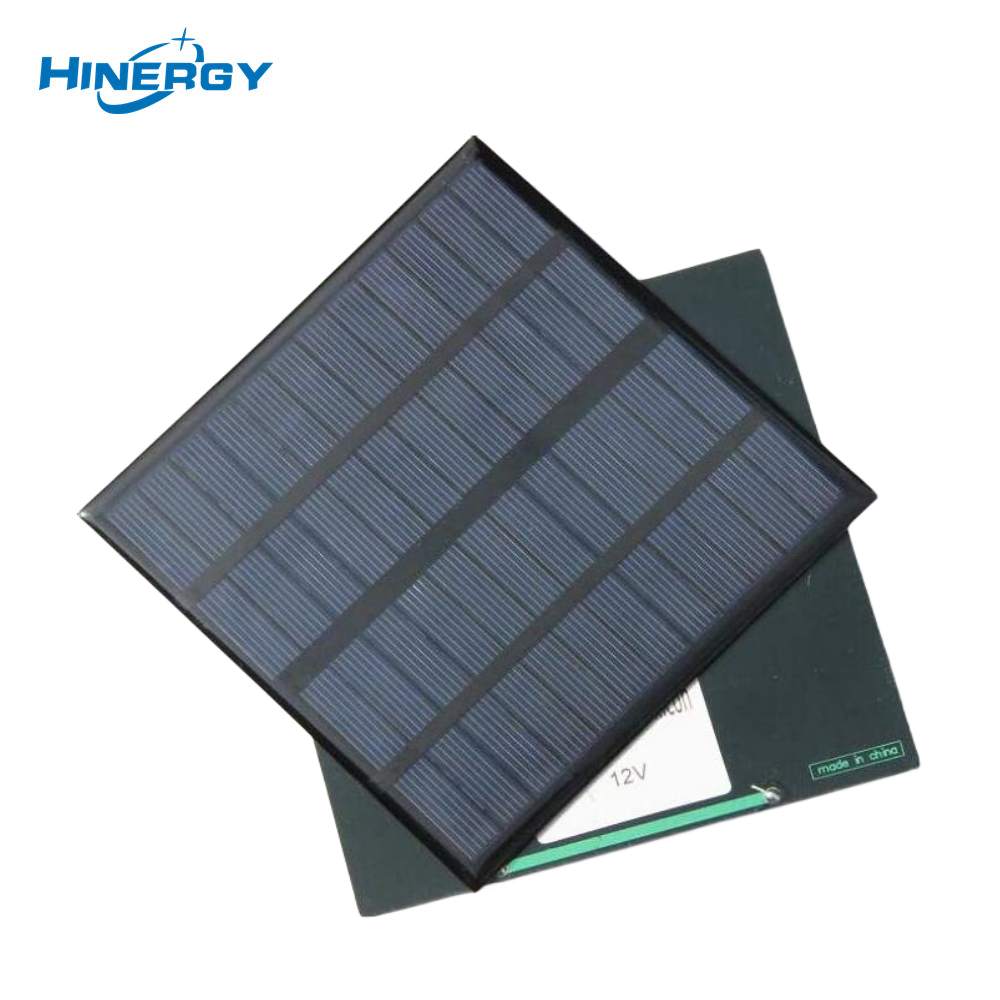 Hinergy 12 volts monocristalino pequeno módulo de painel solar DIY preto 12v com preço barato