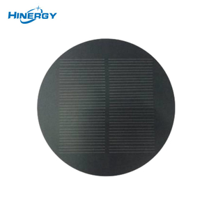 Célula fotovoltaica de círculo monocristalino Hinergy 5V 6V 9V 12V Circular Pequeno Preço do painel solar redondo