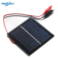 Hinergy Mini Pequeno Módulo de Painel Solar 5V 5.5V 6V 12V 18V DIY Carregador de Célula Solar Epóxi com Clipe Jacaré 