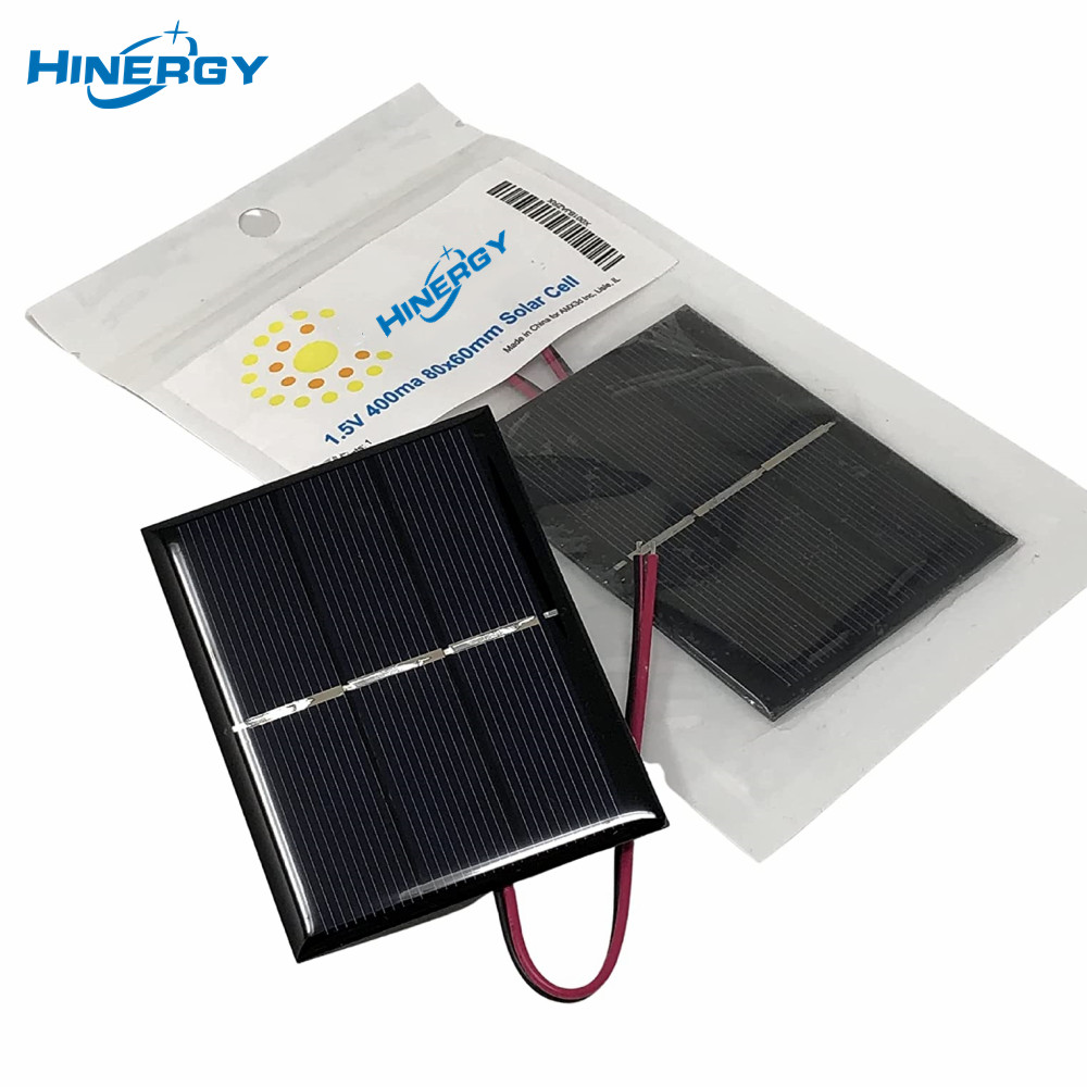 Hinergy DIY Fiação de célula solar 1V 1.5V 2V 3V 4V 5V 6V 12V 18V DC Conexão Mini painel solar com fio 