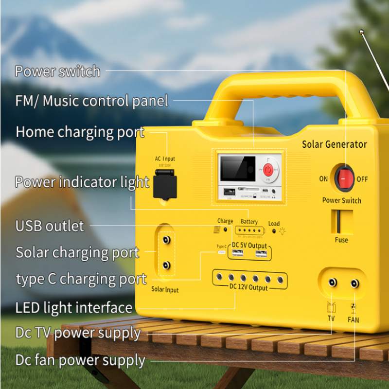 Sistema de iluminação solar residencial de 12 volts