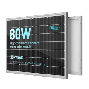 Preço do painel solar monocristalino de 12 volts 80 watts 80W 12V