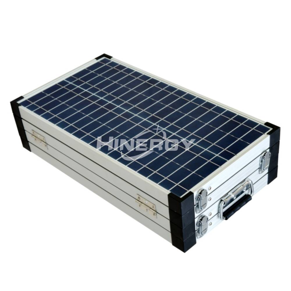 Hinergy Portable 4 Pasta 200 watts 12 volts Mala Solar Dobrável Monocristalina