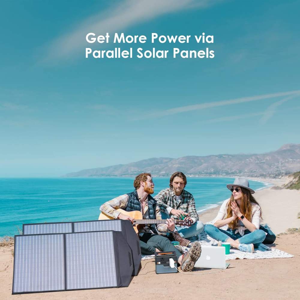 Melhor carregador solar portátil de painéis dobráveis ​​de energia solar 100w para camping