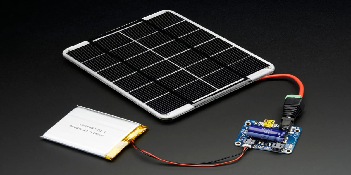Mini painel solar com cabo conector JST para carregamento de bateria e pequenos dispositivos eletr&ocirc;nicos